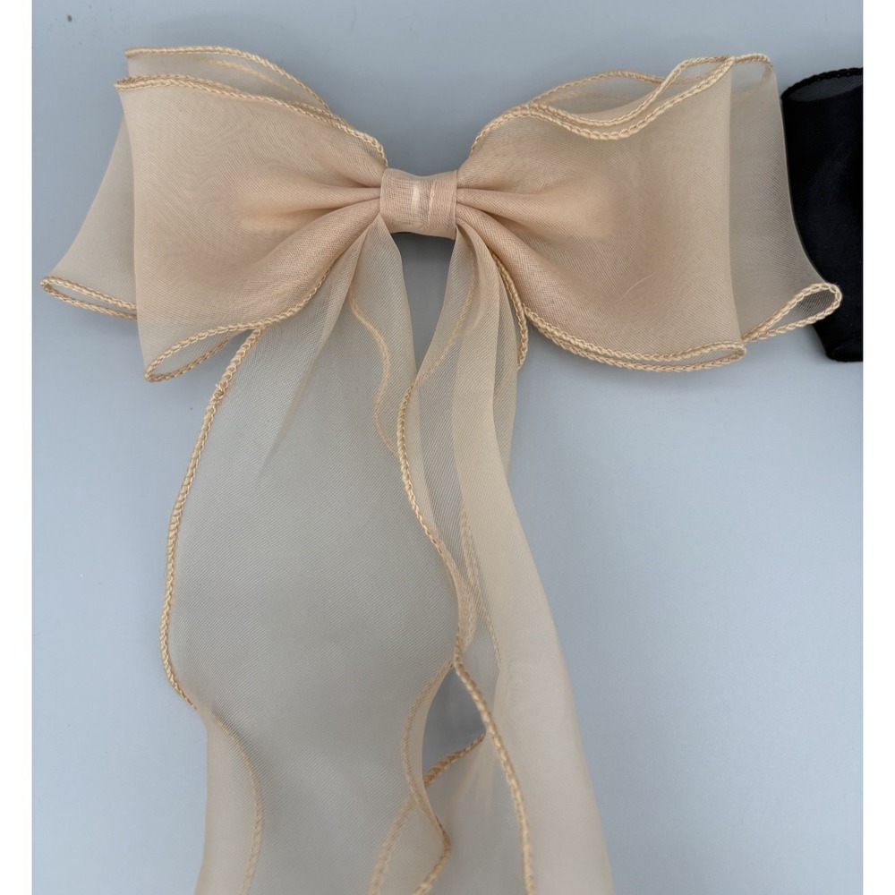 Lot of 3 Hair Accessories Large Chifton Bows & Head Scarf Vintage Women's‎ - Picture 6 of 12